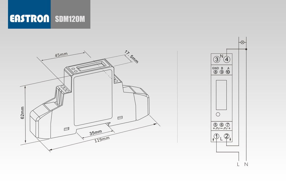 SDM120-connection